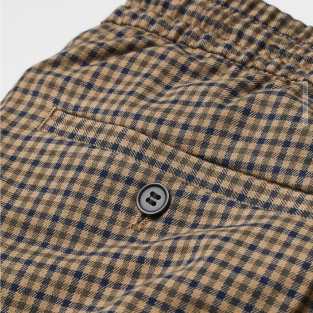 H&M Women's M Plaid Slim Fit Cuffed Trouser Pants - Picture 8 of 13